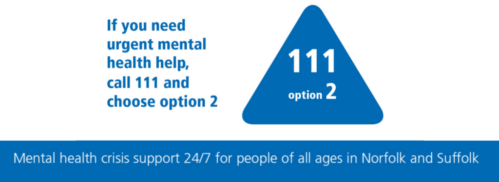 111 option 2 urgent mental health number launches in Suffolk