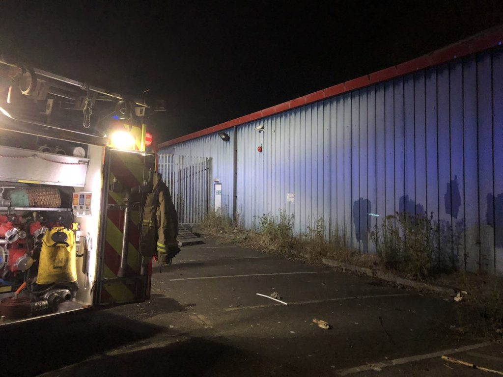Fire at former Warehouse Clearance site