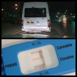 Drug driver stopped on the A14 carrying 16 football fans in minibus