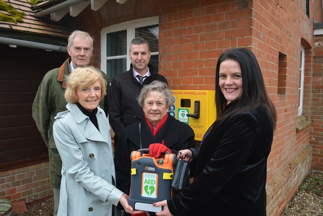 Locality funding at the heart of defibrillator initiative for West Stow