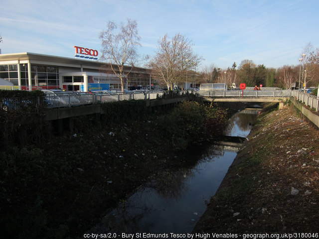 UPDATE – Death of a man found in the River lark in Tesco carpark unexplained but not suspicious