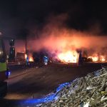 Suffolk Fire and Rescue tackle large fire at Red Lodge recycling centre
