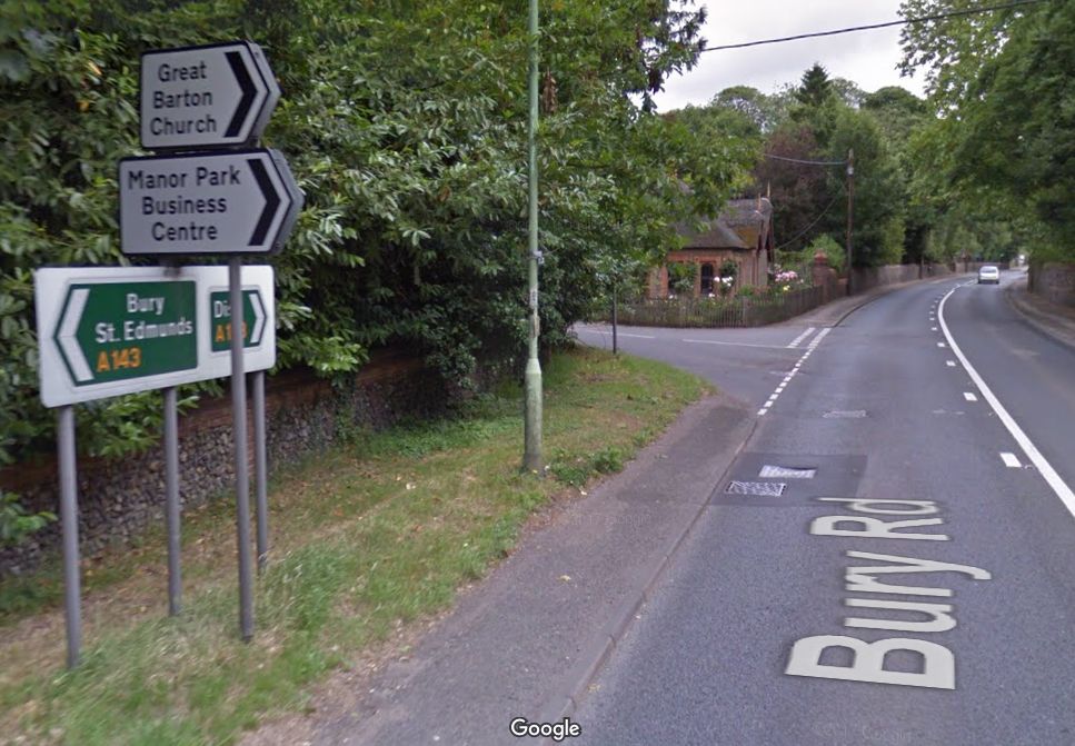 A man has sadly died after Great Barton hit and run