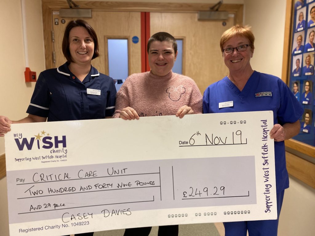 Teenager’s head shave raises money for the critical care unit at West Suffolk Hospital