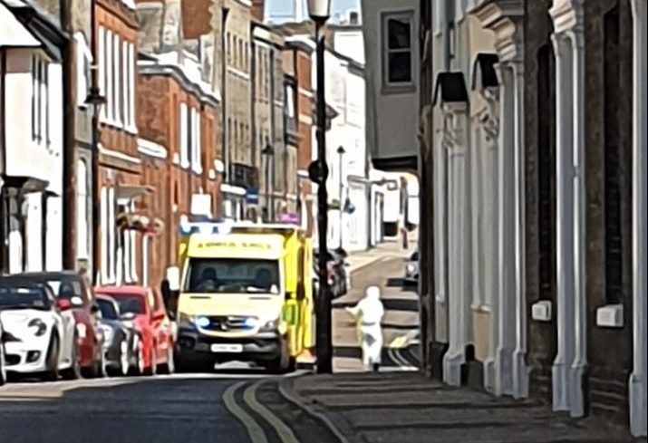 Guildhall Street cordoned off following medical emergency