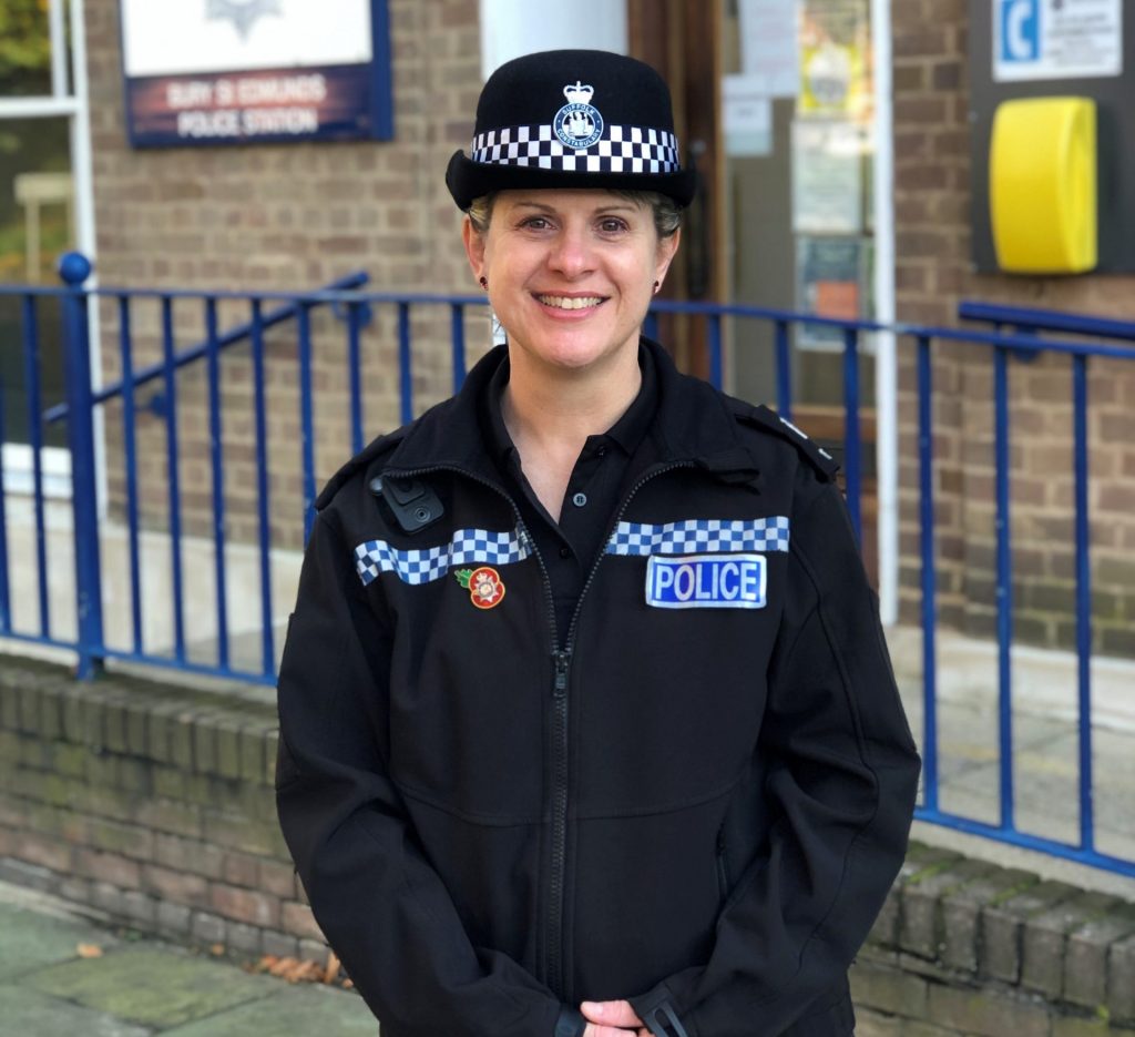 Bury St Edmunds Police officer raises £440 for Poppy Appeal
