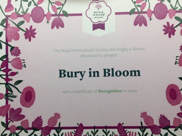 Bury In Bloom double win at Royal Horticultural Societies Britain in Bloom Awards