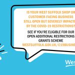 New grant available for open shops and businesses in West Suffolk impacted by COVID restrictions