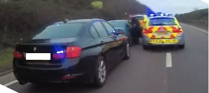 Police force stop of car on A14 linked with drug dealing