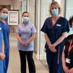 West Suffolk Hospital Covid-19 vaccination team given award by an envoy of the Queen