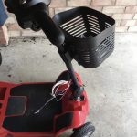 Woman in her 80s left shaken and mobility scooter damaged after a discovering a man in her garage