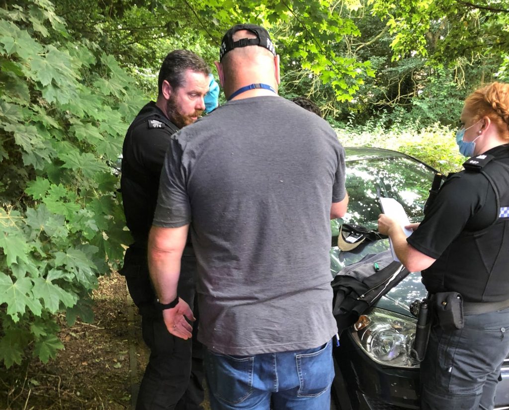 Man arrested follow brief chase in Stanton for domestic abuse offences