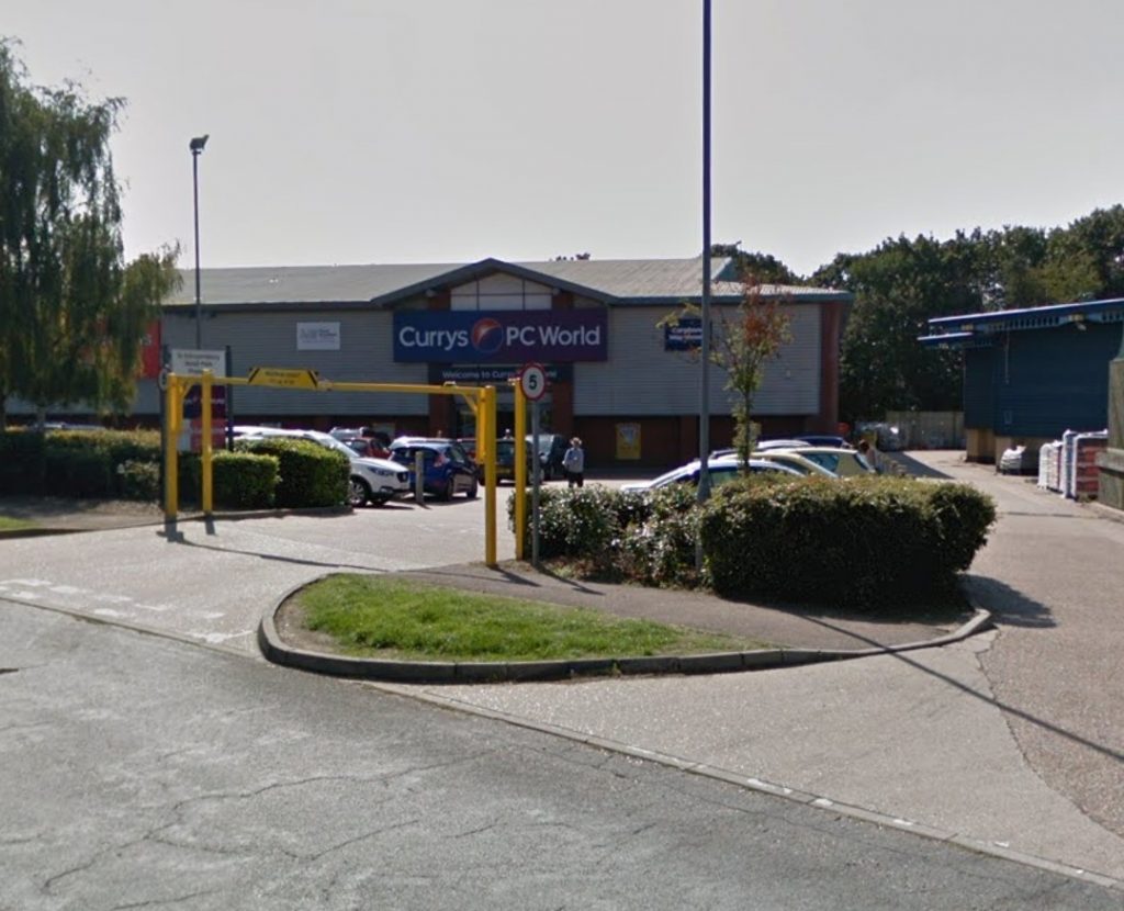 Three men have been arrested after breaking in to Currys PC World in Bury St Edmunds