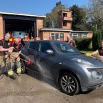 Suffolk Firefighters Car washes cleans up for charity