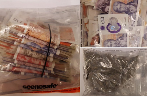 Police seize drugs and £15,000 – 20,000 in cash