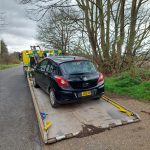 Police recover stolen car from the road side in Red Lodge