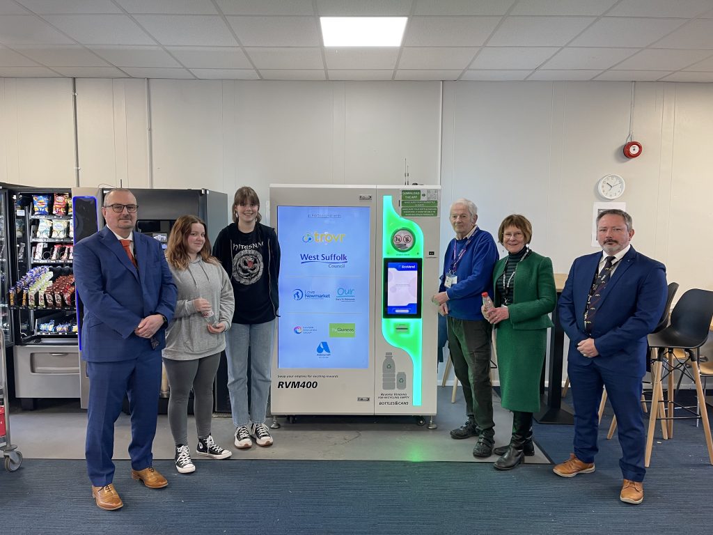 Recycling vending machines proving a hit at West Suffolk College