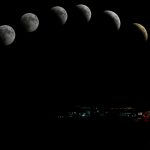 Blood Red Moon Over Suffolk This Morning But The Weather Gets In The Way